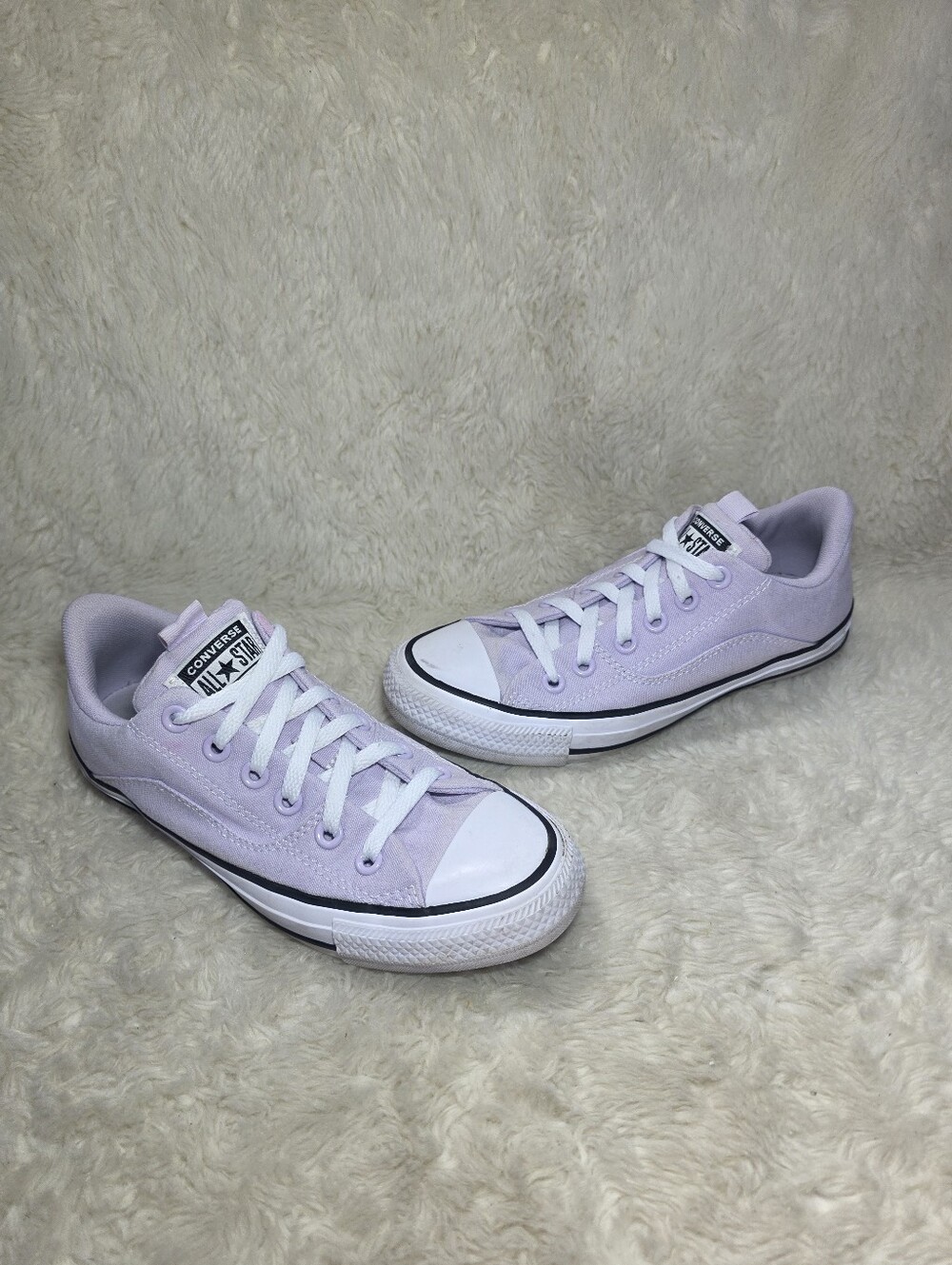 Converse Chuck Taylor All Star Rave Low Top Pastel Lilac Lavender Shoes Size 7